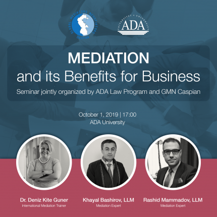 “Mediation and Its Benefits for Business” seminar at ADA University