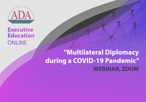 Book your spot for webinar: Multilateral diplomacy during a COVID-19 pandemic