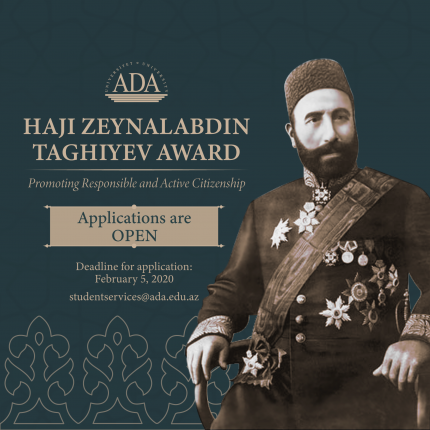 Call for Applications: Haji Zeynalabdin Taghiyev Award