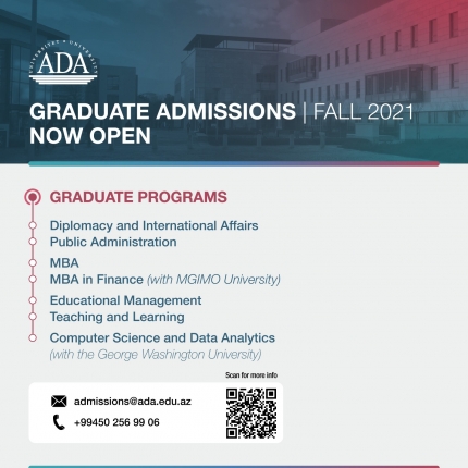 Announcement: Fall 2021 graduate admissions are now open