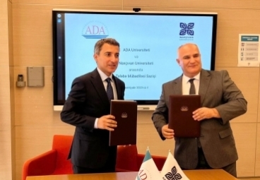 The memorandum was signed between ADA University and Nakhchivan University