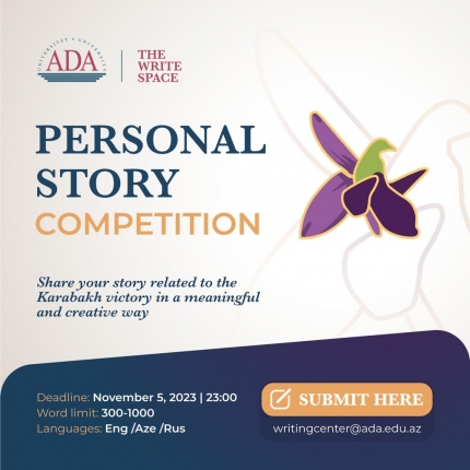 ADA University announces personal story competition dedicated to Karabakh Victory