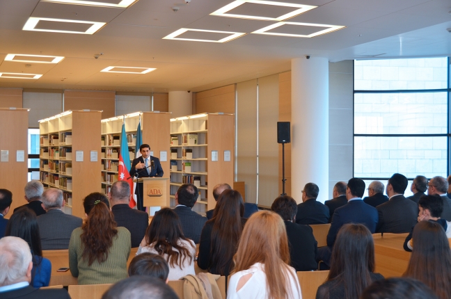 Dr. Farid Ahmadov presented his book titled, “The Right of Actio Popularis before International Courts and Tribunals”