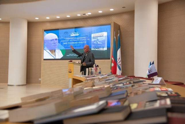 American analyst Thomas Goltz received honorary doctorate from ADA  University