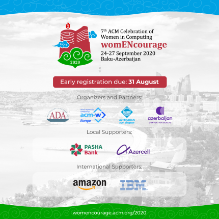 ADA University will virtually host the 7th ACM Celebration of Women in Computing: womENcourage 2020