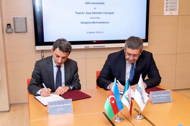 ADA University and "Azersu" OJSC begins the cooperation
