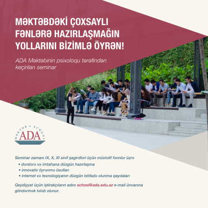 Məktəbdəki çoxsaylı fənlərə hazırlaşmağın yollarını bizimlə öyrən!