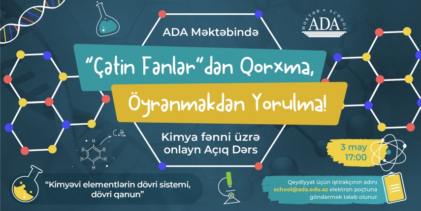 Kimya Fənni Üzrə Onlayn Açıq Dərs